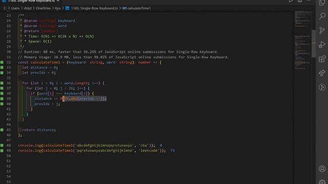leetcode - 11655 Single-Row Keyboard смотреть онлайн