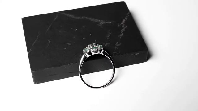 Изумруд, серебро 925, кольцо, 1010КИ