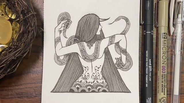 Inktober 2020 | Witchtober Day 10 & 11: Tattoos & Sphynx Cat