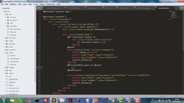 Laravel Tutorial From Scratch (4) - CRUD | Create, Update, Read and Delete Data from Database смотреть онлайн