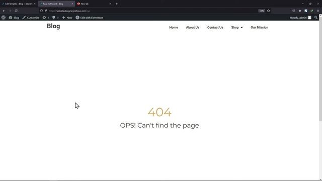 How To Create 404 Page In Elementor | WordPress Tutorial смотреть онлайн