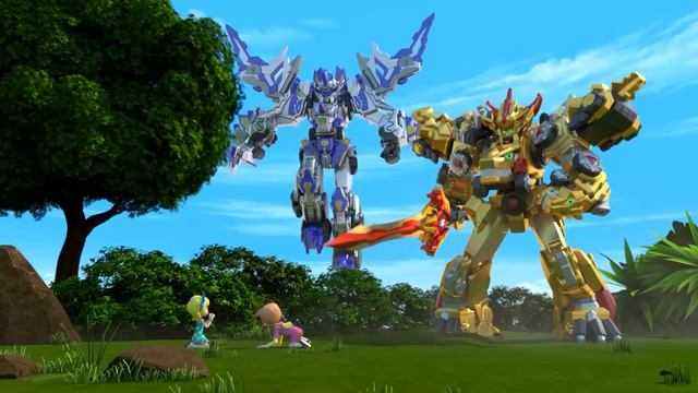 Dinocore Cartoon | Golden Supercar Transforms | The Good Dinosaur | Kids Movies 2024