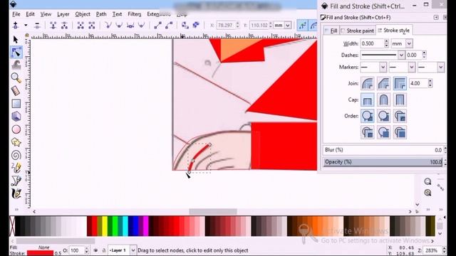 inkscape tutorial : sketch to vector | convert image sketch to vector смотреть онлайн