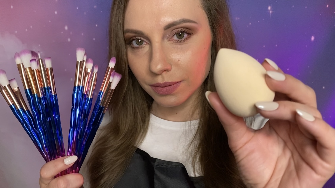 АСМР МАКИЯЖ на Встречу Одноклассников • МЯГКИЕ ЗВУКИ • ДЛЯ СНА и МУРАШЕК • ASMR Makeup смотреть онлайн