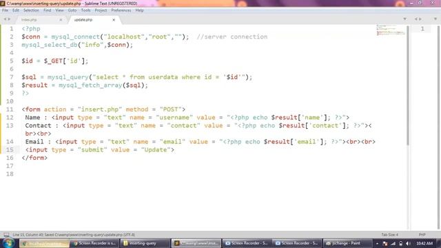 Update Data using Php Mysql | Php Tutorial смотреть онлайн