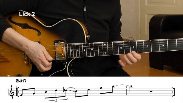 C Major Jazz Guitar Licks - Start Jazz Soloing With These Licks!
