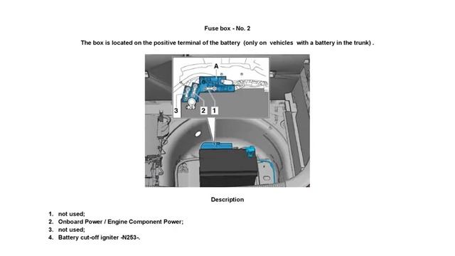 Audi A1 8X (2010-2018) - fuse and relay diagrams смотреть онлайн