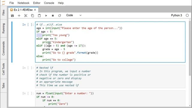 Python - if…elif else смотреть онлайн