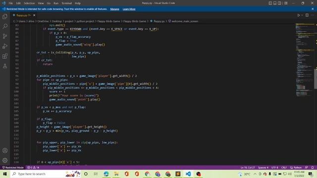 Flappy Birds Game Using Python | python game | Python Project смотреть онлайн
