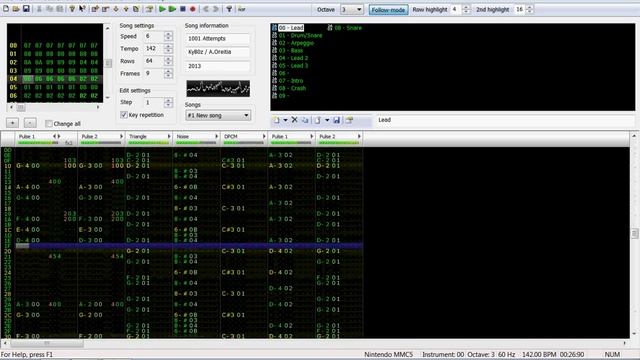 KyB0z - 1001 Attempts - Stage song (9Kb) Famitracker смотреть онлайн