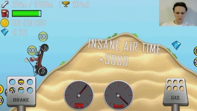 Hill climb racing - игра про красную машинку - прохождение от Flavios #19 смотреть онлайн