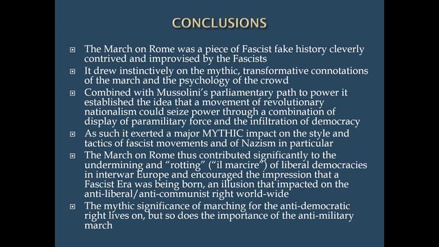 Prof. Roger David Griffin - "Marciare e marcire": A "Dekatych" of the Marches Proliferating from... смотреть онлайн