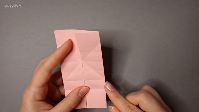 Коробочка сердечко • Объемное оригами сердце из бумаги на День Святого Валентина • Heart Box Origam смотреть онлайн