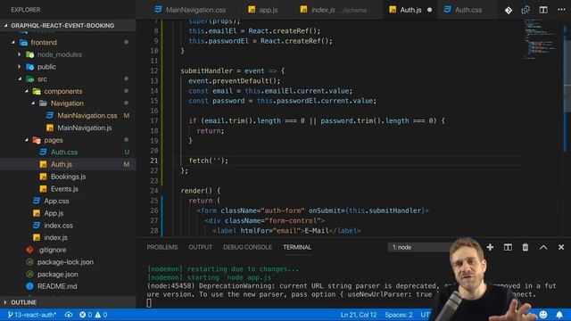 #13 Hitting the API | Build a Complete App with GraphQL, Node.js, MongoDB and React.js смотреть онлайн
