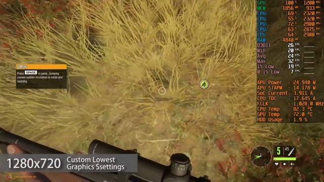 theHunter: Call of The Wild | AMD Ryzen 3 3200U Vega 3 | Gameplay Benchmark смотреть онлайн