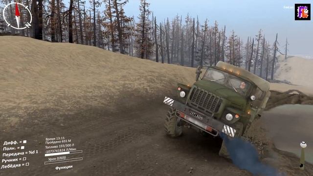 Месим грязь на грузовиках и внедорожниках в Spintires | Обзор игры с бездорожьем для PC Spintires смотреть онлайн