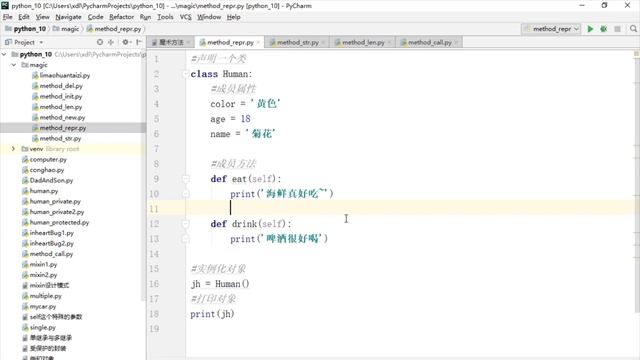 17.9 魔术方法3（ str 和 repr ） смотреть онлайн