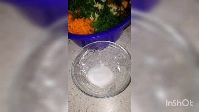 салат из зелёных помидор #закуски#соленья#быстроивкусно#рецепты