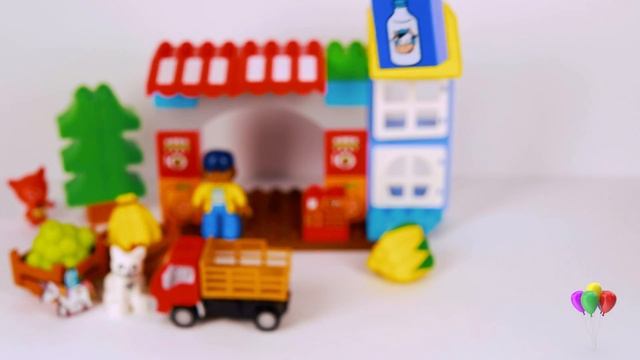 Играем в лего и учим русский алфавит. смотреть онлайн