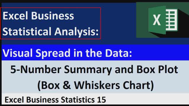 Excel Statistical Analysis 15: 5-Number Summary / Box & Whiskers Chart: Power Query & Array Formul. смотреть онлайн