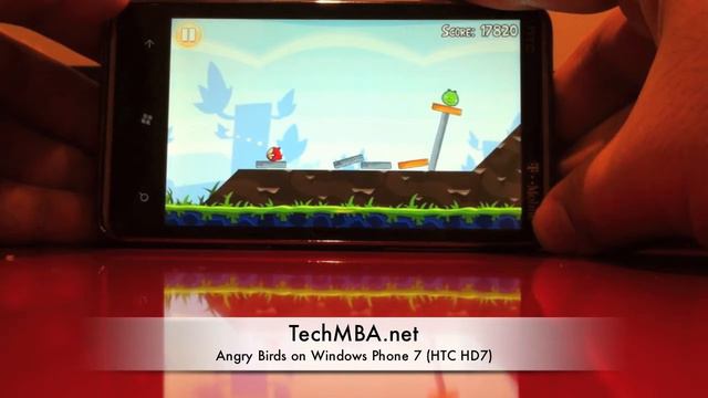 Angry birds on Windows Phone 7 смотреть онлайн