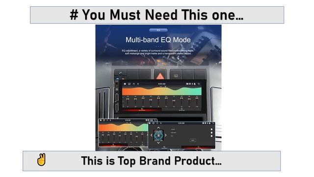 Podofo Android 1 Din Car Radio 6.86'' MP5 Player смотреть онлайн