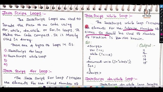 Looping Statements in JavaScript | Loops( While, Do-While & For) | #javascript смотреть онлайн