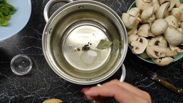 Маринованные грибы за 10минут!!!