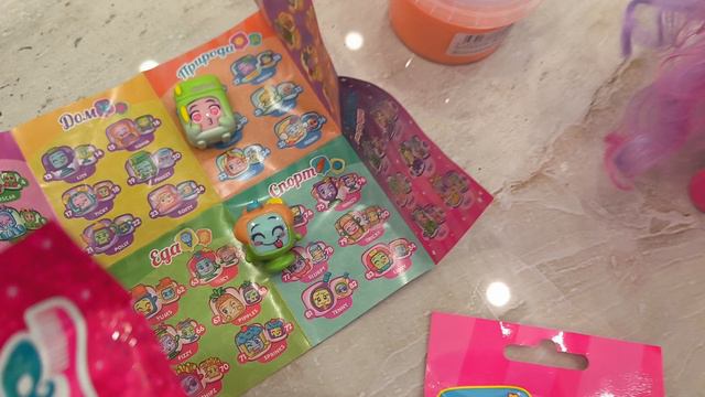 Игрушки из Фамилии, какие классные литтл пони, Моджи попс, слайм нам попались