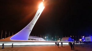 Олимпиада в Сочи глазами очевидца. Олимпийский парк. Казус. Сломался танцующий фонтан