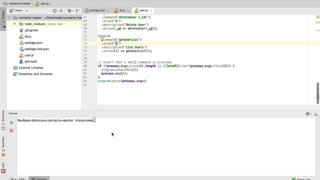 Создание CLI на node.js смотреть онлайн