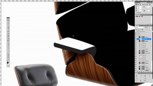 Speed Paint in Adobe Photoshop: Eames Lounge Armchair смотреть онлайн