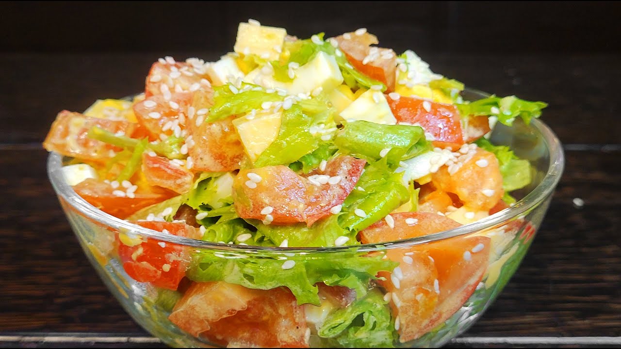 Лучший САЛАТ с Помидорами! Самый Вкусный и Простой РУССКИЙ Салат смотреть онлайн