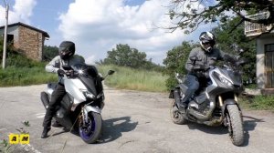 Honda X-ADV vs Yamaha TMAX 2018: shortcut! [ENGLISH SUB]