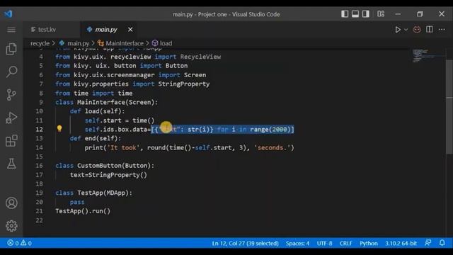 Python kivy Beginner course ---scrollview vs recycleview смотреть онлайн