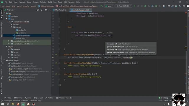 Learning Retrofit, API, and recyclerview with click ||Android Studio ||Kotlin ||Bahasa Indonesia смотреть онлайн