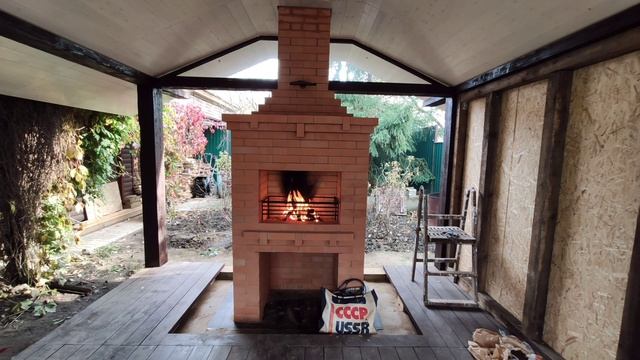 Строительство печи в беседке. Печник Волоколамск. смотреть онлайн