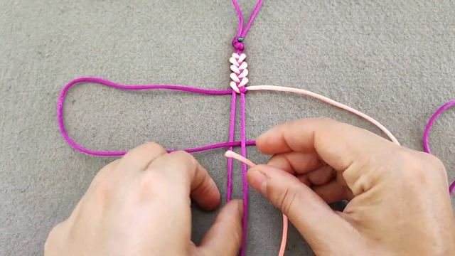 How to make a two-color macrame bracelet with satin thread? | DIY | Handmade Band | Friendship Band смотреть онлайн