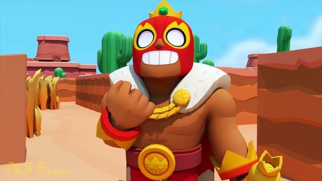 Amber x Crow x El Rey Primo x Bull King Barbarian VS Siren Head - Brawl Stars 3D Animation смотреть онлайн