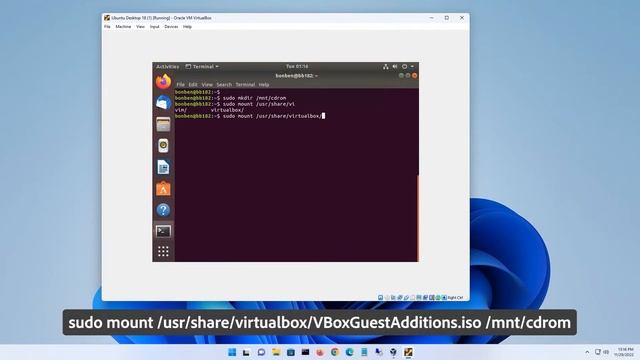 How to Make Ubuntu VM Full Screen in VirtualBox | Change Ubuntu Screen Size in VirtualBox смотреть онлайн