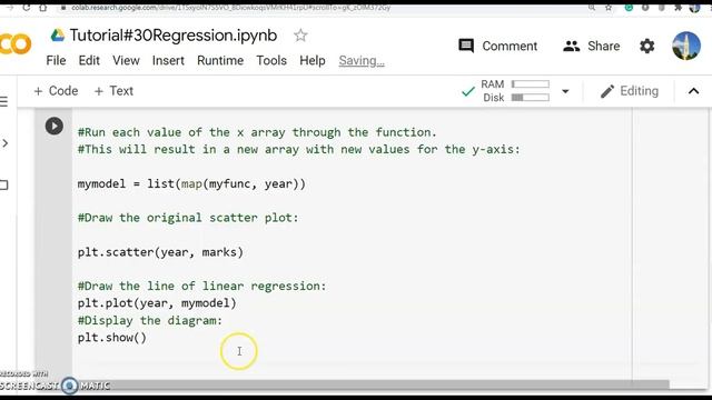 Machine Learning| Python| Tutorial#30 |Linear Regression| using |Google Colab |in Tamil смотреть онлайн