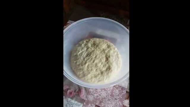 тесто на пышки/ печём пышки на даче.