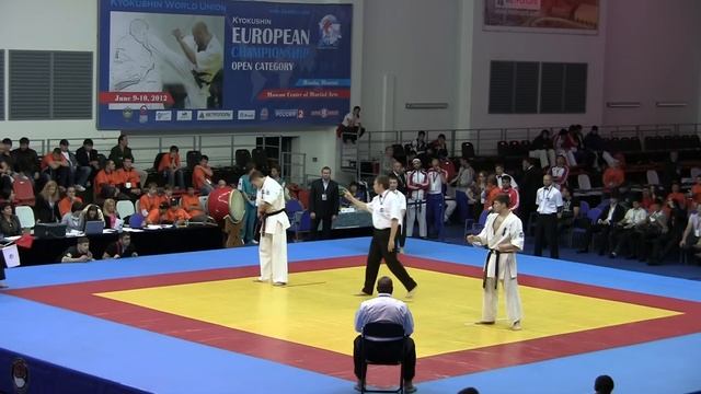Nasirov Nazar -- Lushin NikoLay 09.06.12 Чемпионат Европы KWU Www.kyokushin.su