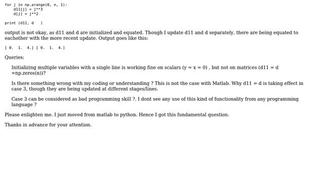 Software Engineering: Variables (scalars and matrices) assignment in Python смотреть онлайн