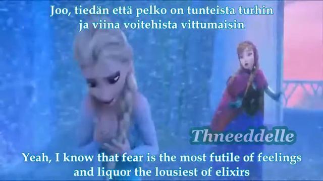 Elsa and Anna singing Seitsemän Miljardia (Seven Billion) смотреть онлайн