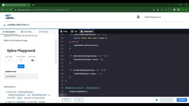Splice Playground | Coding Practice 11 | Todos Application 3 | NxtWave | ccbp 4.o смотреть онлайн