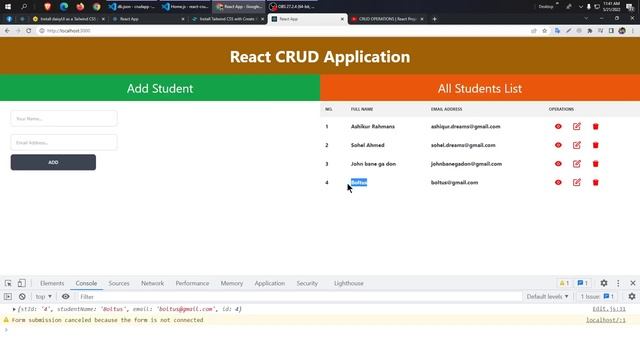 React CRUD Application Development смотреть онлайн