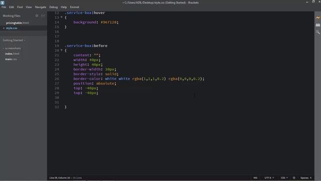 How to create Our services section with Hover - pure Html5 css 3 смотреть онлайн