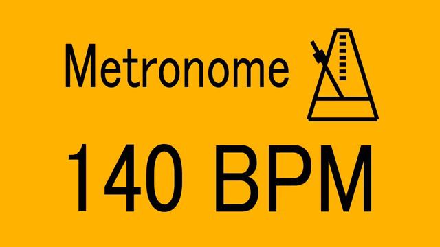 140 BPM METRONOME FOR TRAINING MUSICAL INSTRUMENT / 楽器練習用 メトロノーム / practice смотреть онлайн