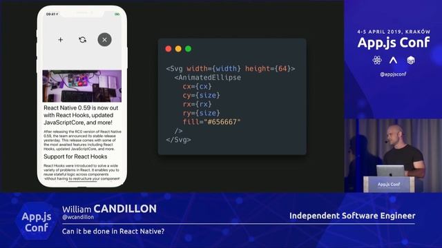App.js Conf – William Candillon – Can it be done in React Native смотреть онлайн